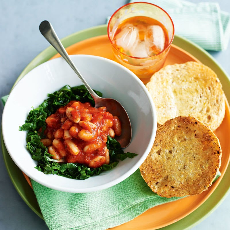 Photo of Tomato beans and silverbeet by WW