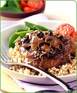 Photo of Pepper-crusted veal with sauteed mushrooms by WW