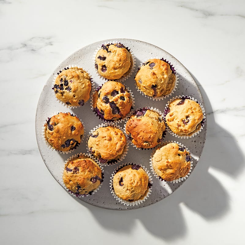 No-Added-Sugar Blueberry Muffins