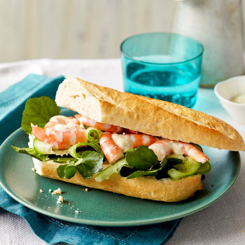 Photo of Prawn, cucumber and watercress baguette by WW