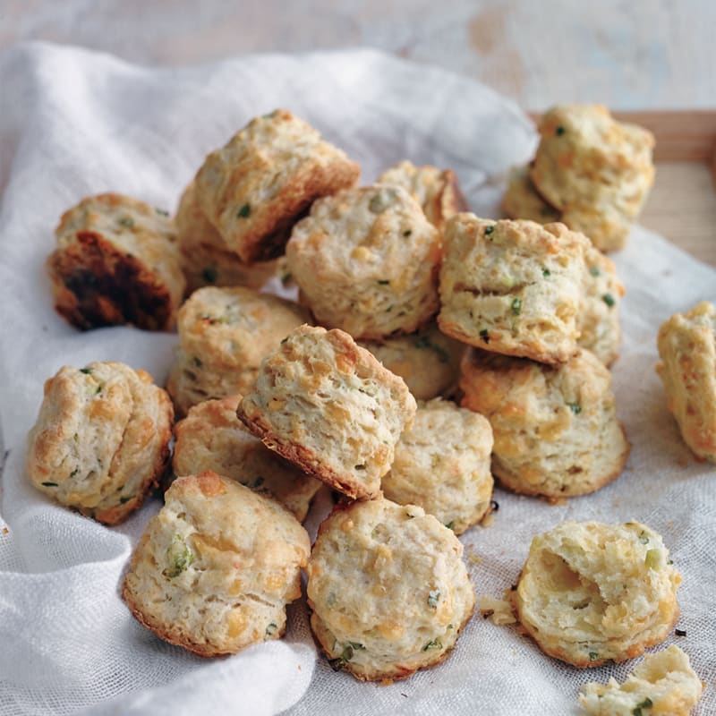 Photo of Cheddar-scallion biscuits by WW