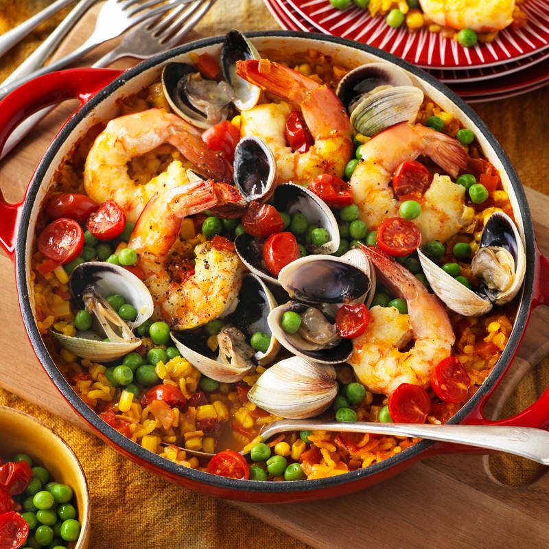 Photo of Seafood and corn paella by WW