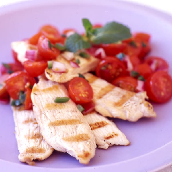 Photo of Passover Chicken with Tomato-Mint Salsa by WW
