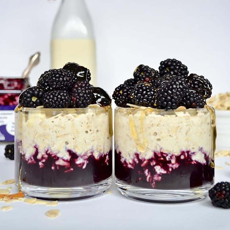 Photo of Black & Blue Overnight Oats by Trade Street Jam Co. by WW
