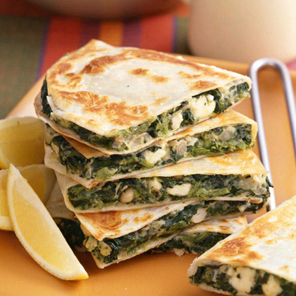 Photo of Spinach and  feta quesadillas by WW
