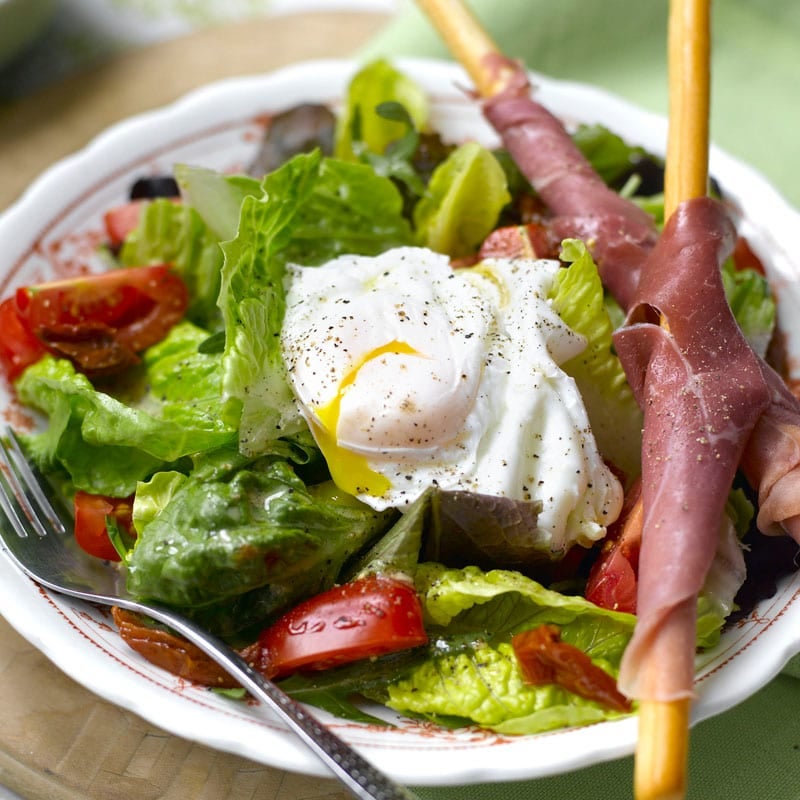 Photo of Poached egg salad with parma ham by WW