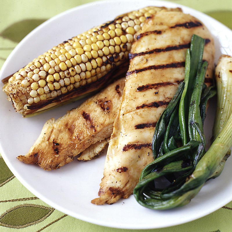 Photo of Grilled citrus chicken with chili rubbed corn by WW