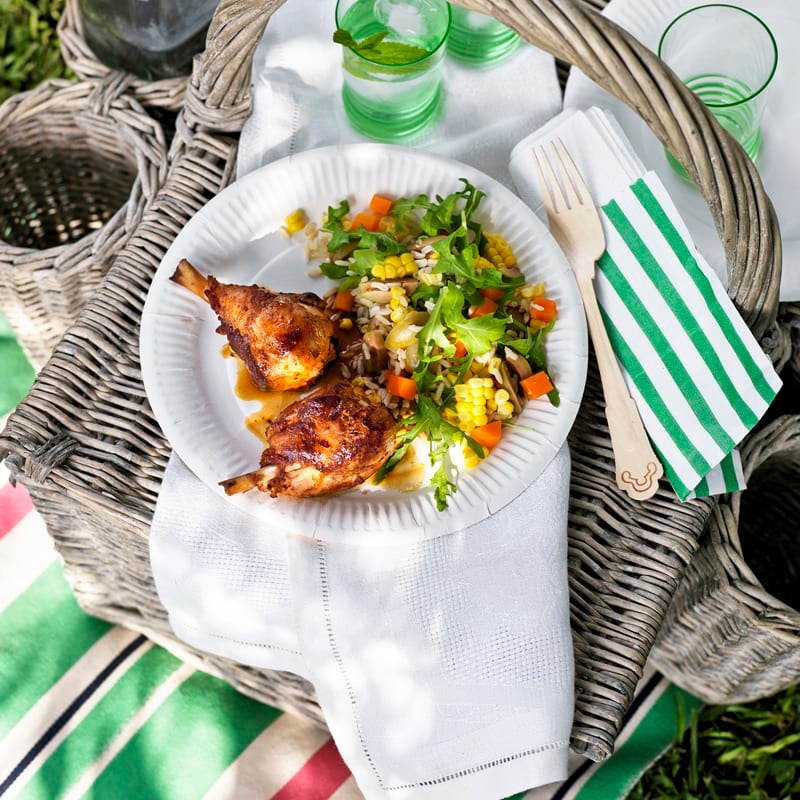 Photo of Honey and paprika chicken with carrot and olive salad by WW