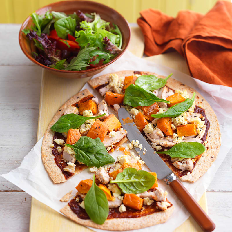 Photo of Chicken, sweet potato and feta pizza by WW
