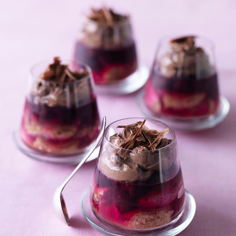 Photo of Cherry chocolate trifle cup by WW