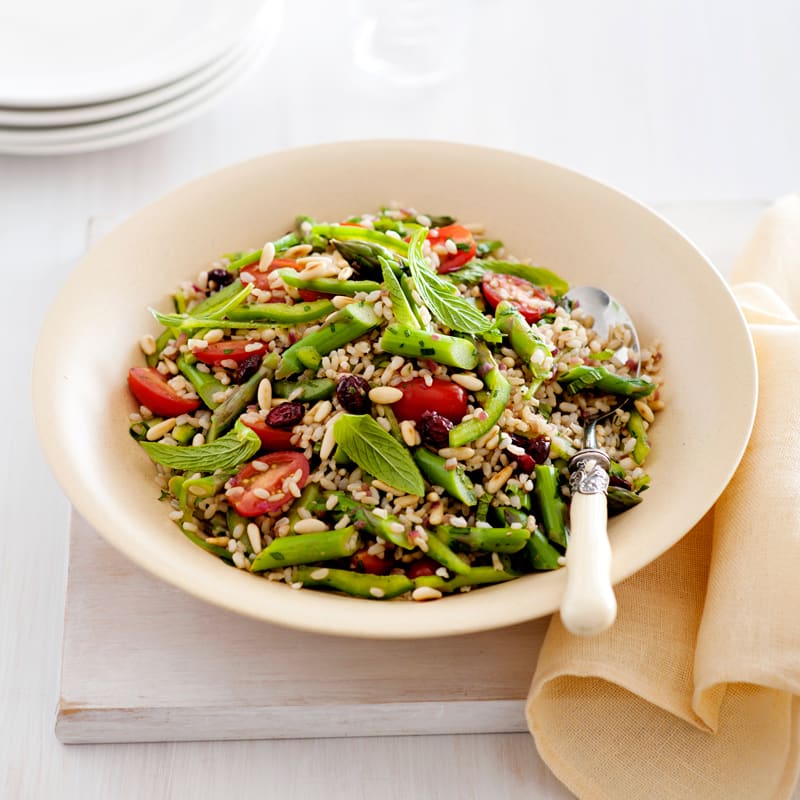 Photo of Brown rice salad with pine nuts and cranberries by WW