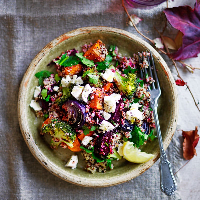 Photo of Warm quinoa and roasted vegetable salad by WW