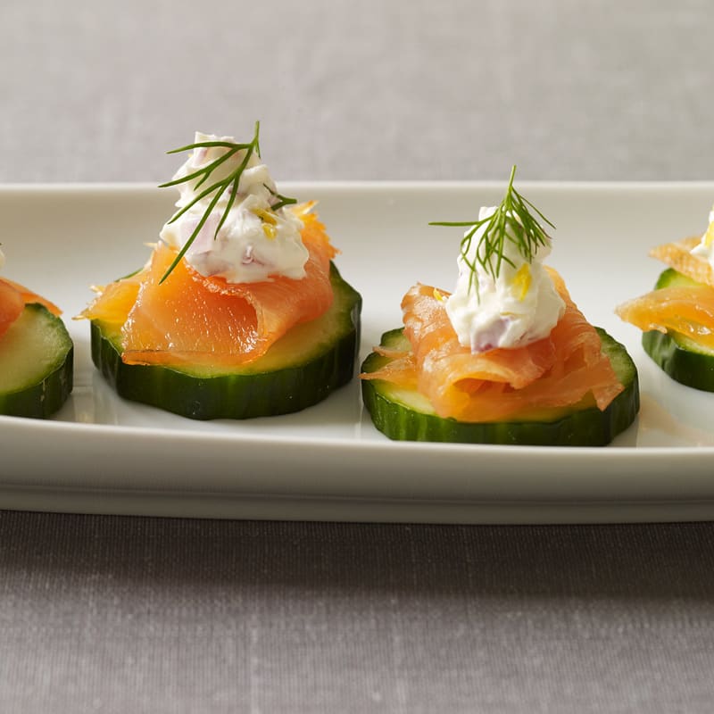 Photo of Smoked Salmon and Cucumber Canapes by WW