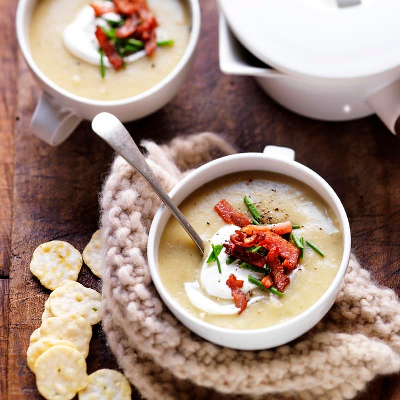 Photo of Potato soup with chives and bacon by WW