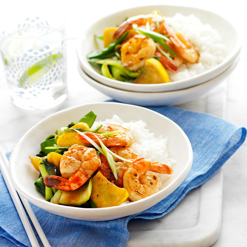 Photo of Sichuan prawns and vegetable stir-fry by WW