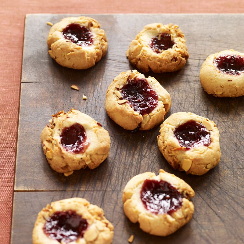 Photo of Raspberry-Almond Thumbprint Cookies by WW