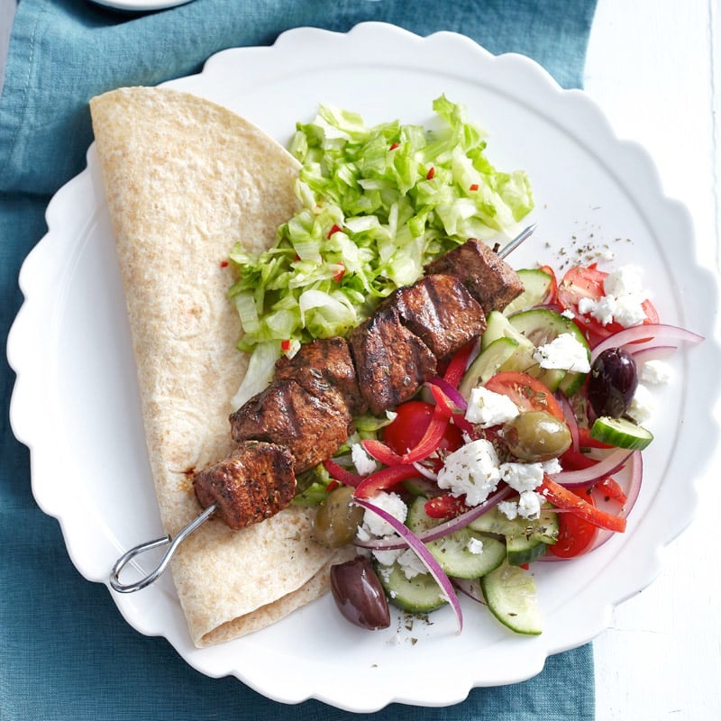 Photo of Lamb souvlaki with pickled lettuce by WW