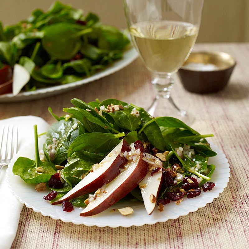 Photo of Spinach salad with pears, almonds and cranberries by WW