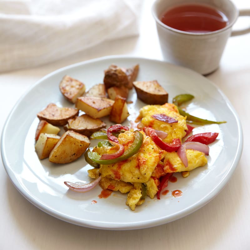 Photo of Eggs, Peppers and Onions with Roasted Potatoes by WW