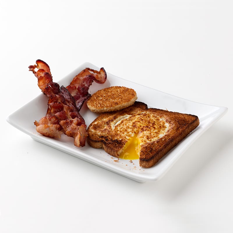 Photo of Egg in a Nest with Bacon by WW