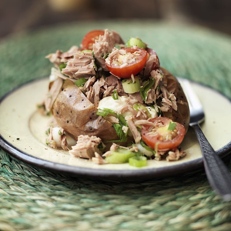 Photo of Baked potatoes with tuna & soft cheese by WW