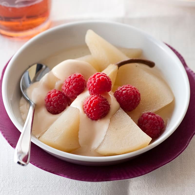 Photo of Poached pears in vanilla syrup by WW