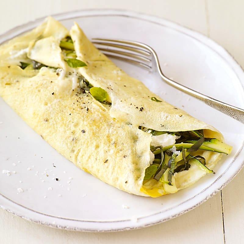 Photo of Zucchini, Basil and Goat Cheese Omelet by WW