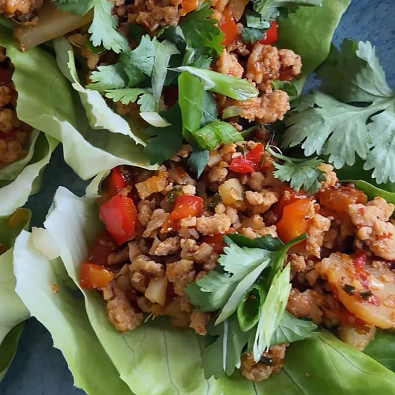 Photo of Sweet & Spicy Chicken Lettuce Cups by Daphne Oz by WW