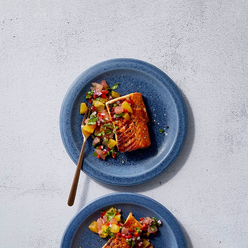 Broiled Salmon with Citrus Salsa