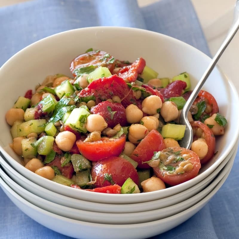 Photo of Lentil and chickpea chermoula salad by WW