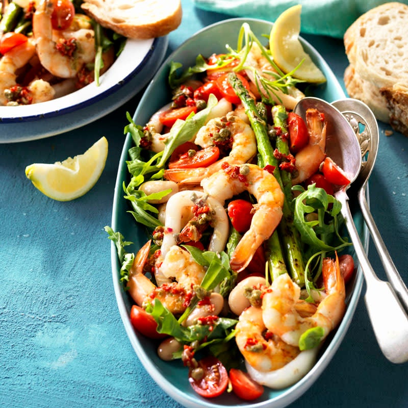Photo of Warm seafood salad with asparagus and chilli by WW