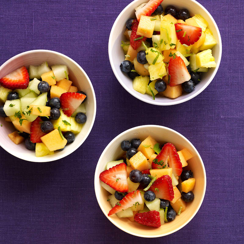 Photo of Easy Fruit Salad with Honey-Lime Dressing by WW