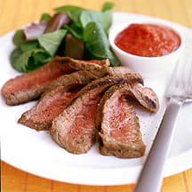 Photo of Grilled Steak with roast pepper dressing by WW