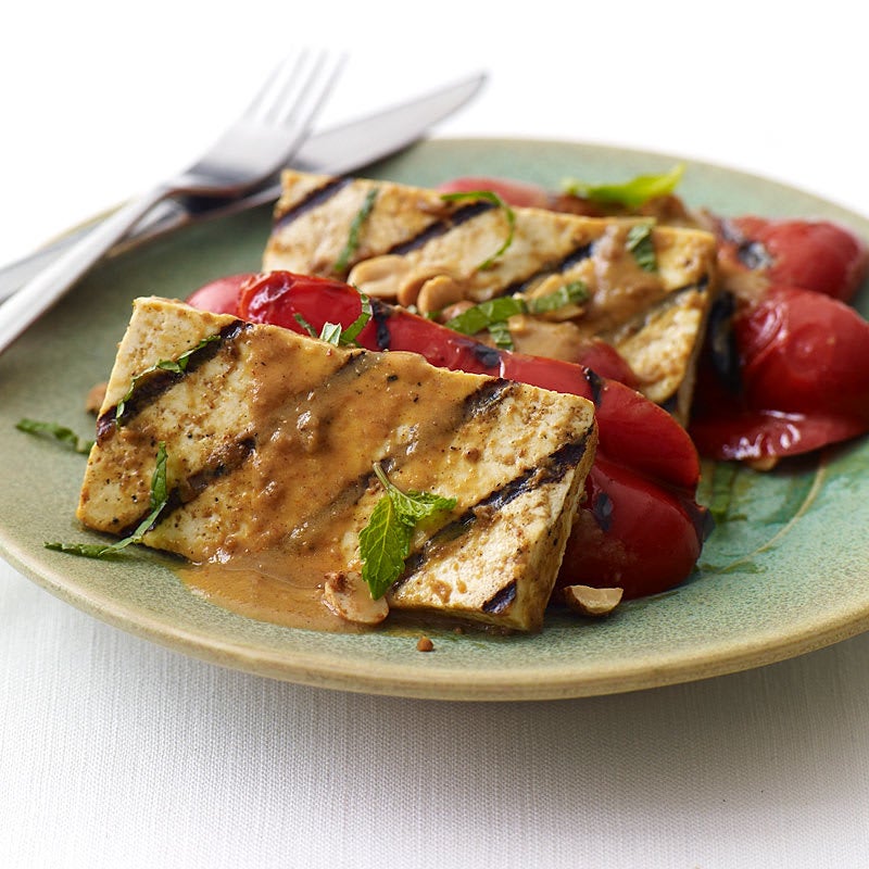 Photo of Satay grilled tofu and peppers by WW