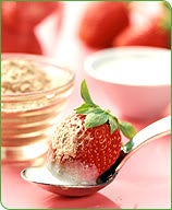 Photo of Chocolate strawberries with custard sauce by WW