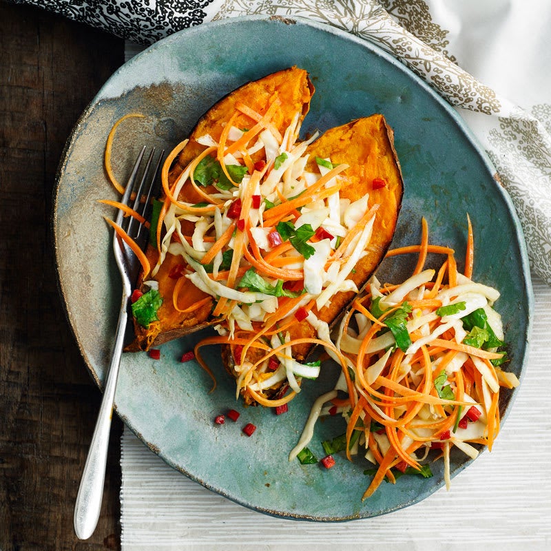 Photo of Baked sweet potato with Asian slaw by WW