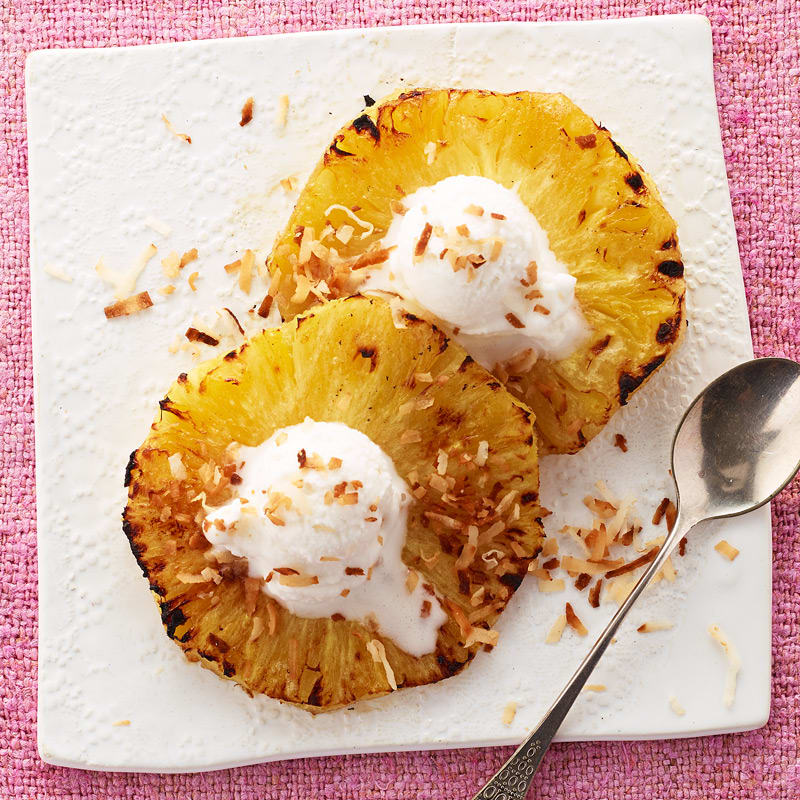 Photo of Broiled Pineapple with Sorbet and Toasted Coconut by WW