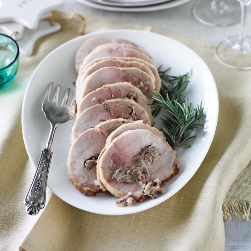 Photo of Pork loin with prosciutto and chestnut stuffing by WW