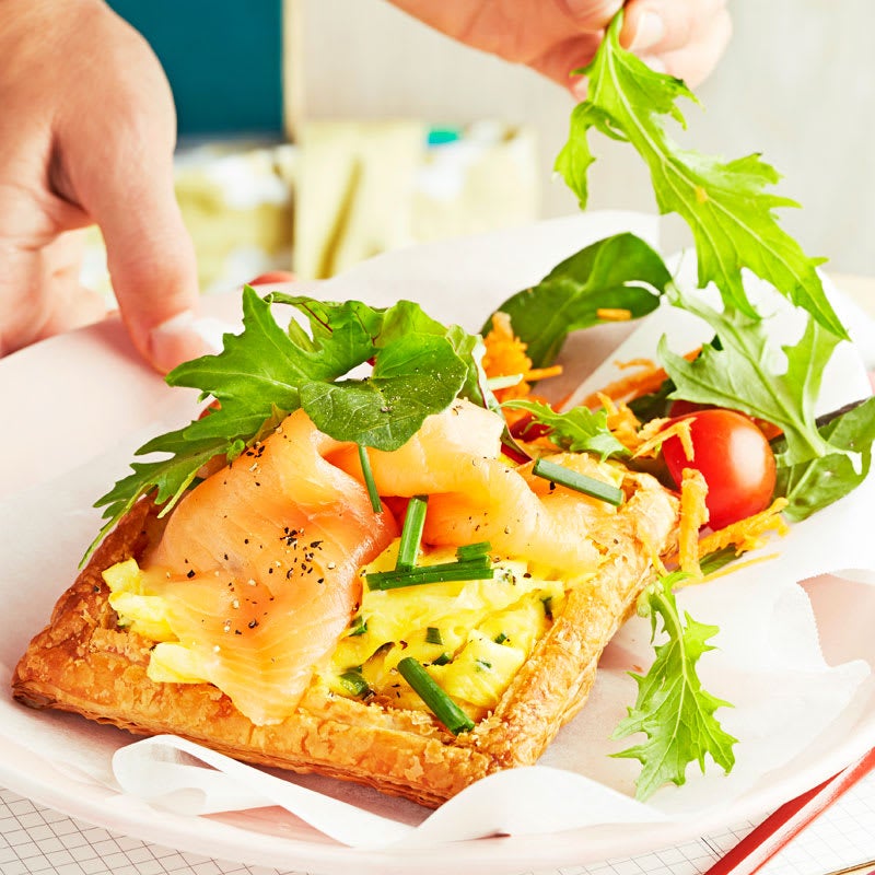 Photo of Smoked salmon and scrambled egg quiche by WW