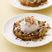 Photo of Grilled pineapple with coconut sorbet by WW