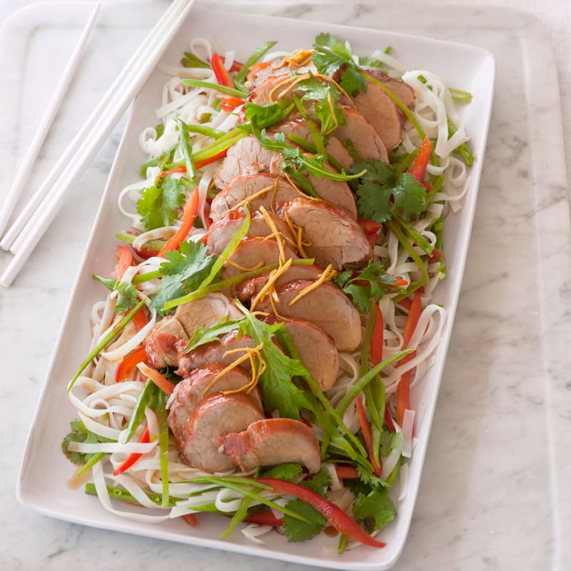 Photo of Chinese barbecued pork and snow pea salad by WW