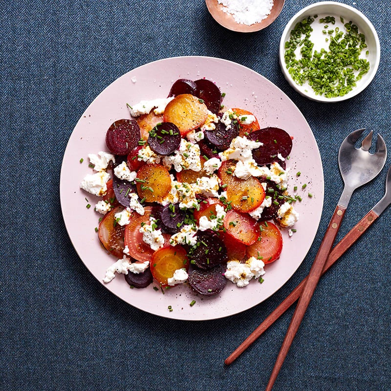 Photo of Roasted Curried Beets with Chive Ricotta by WW