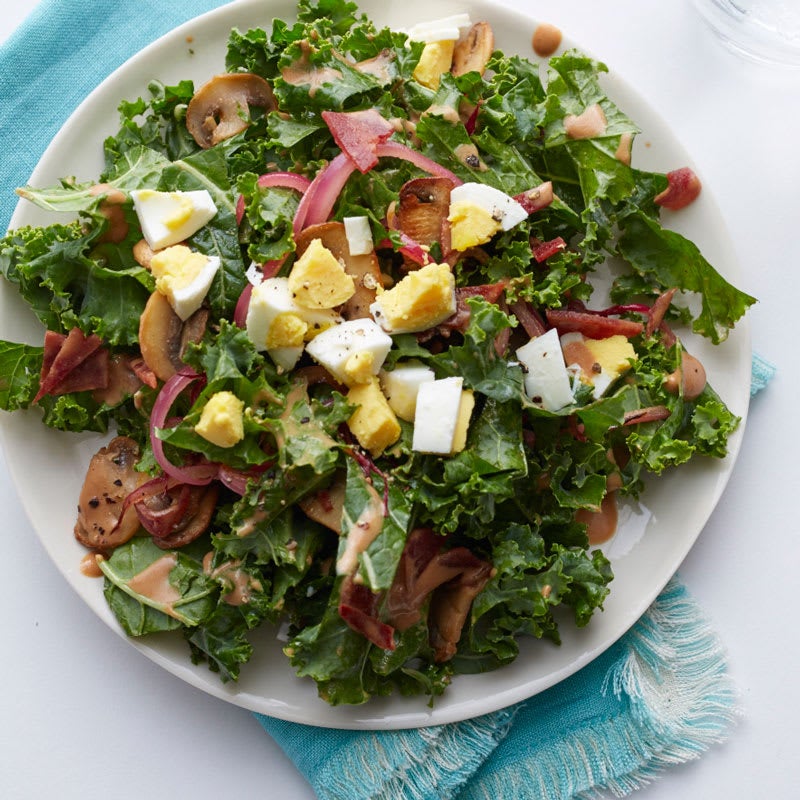 Photo of Kale salad with warm bacon dressing by WW