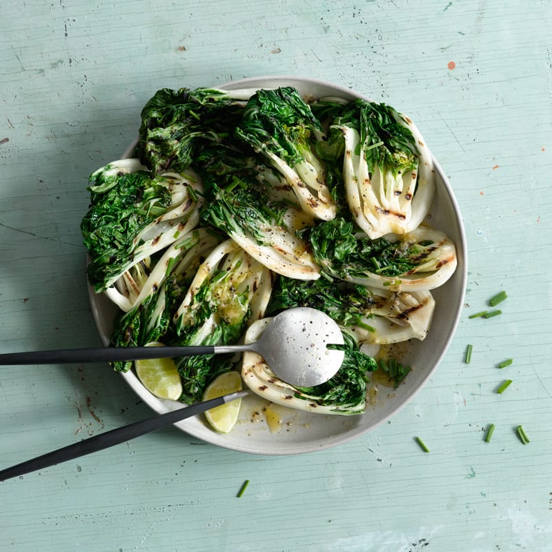 Photo of Grilled Baby Bok Choy with Lime Butter by WW