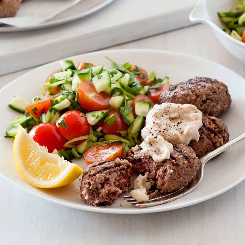 Photo of Beef koftas with babaganoush by WW