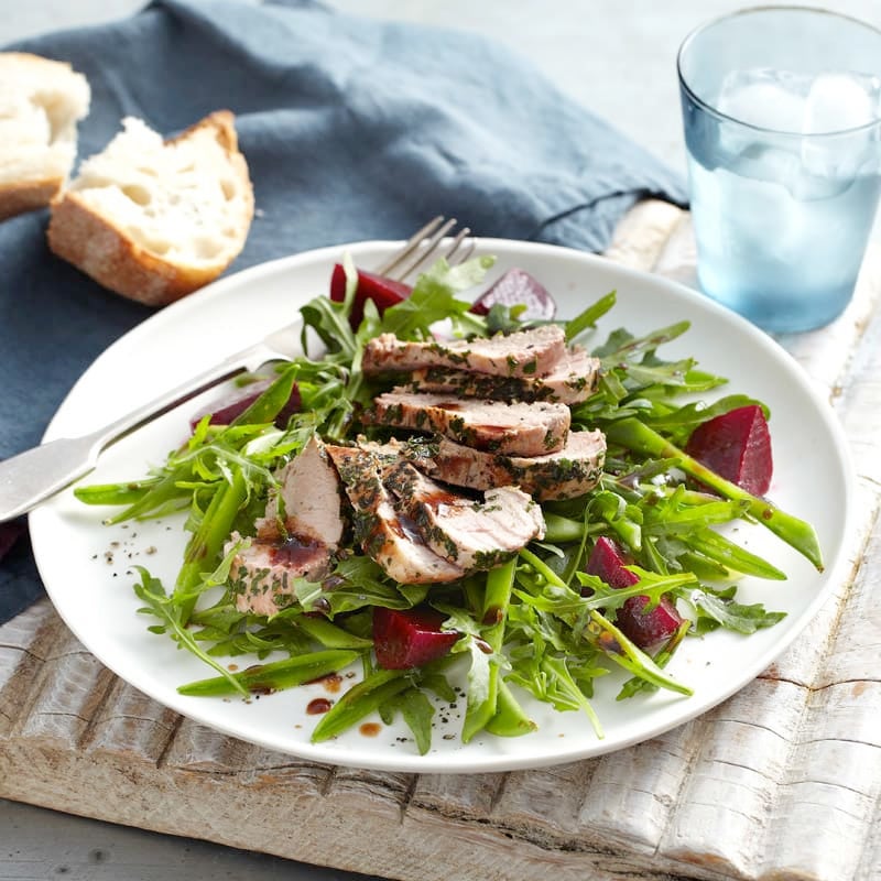 Photo of Sage and parsley rubbed pork with beetroot salad by WW