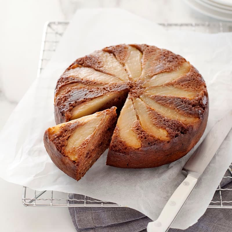 Photo of Upside-down pear and chocolate cake by WW