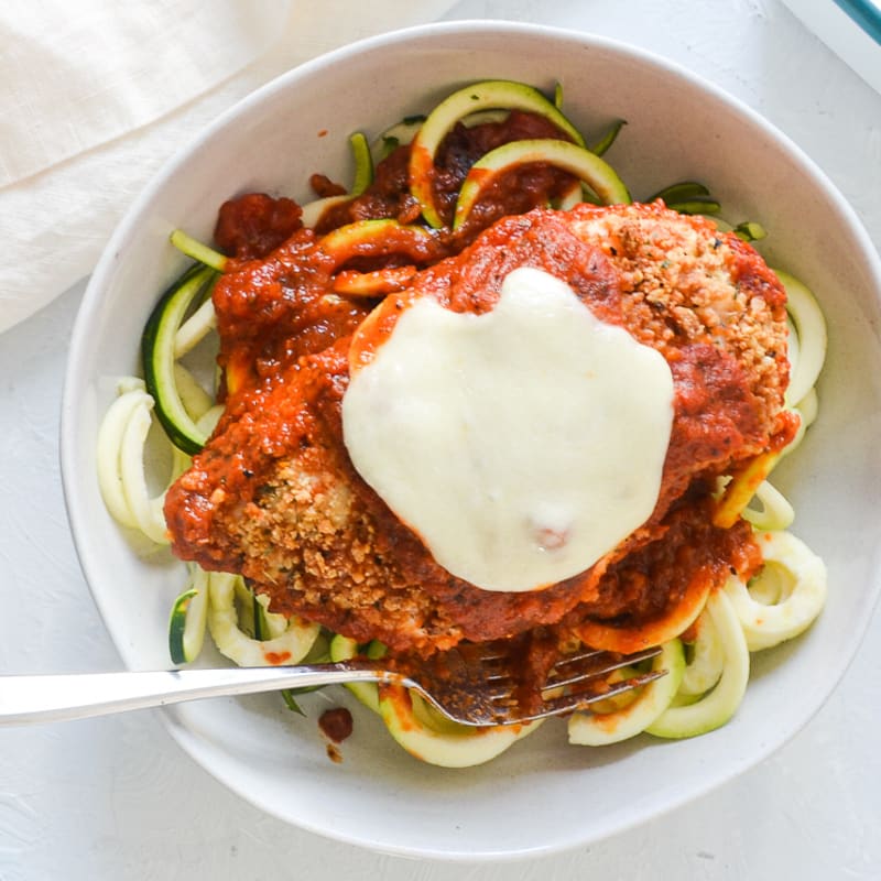 Photo of Crounon-crusted chicken Parmesan by Carrington Farms by WW