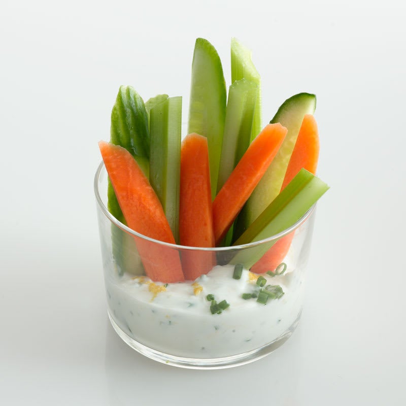 Photo of Crudités Cup with Garlic-Herb Dip by WW