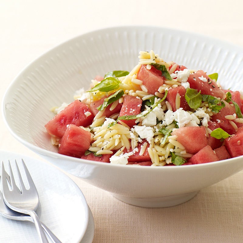 Photo of Orzo salad with watermelon and feta by WW